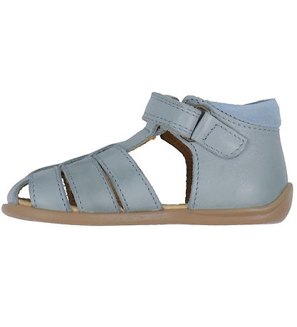 Pom Pom Sandalen - Starter Klettband - Sky Blue
