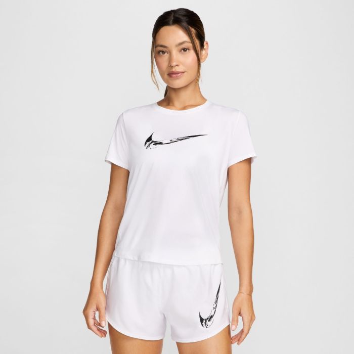 Nike Dame T-shirts Dri-FIT One Swoosh HyperBright Short Sleeve Tee Hvid