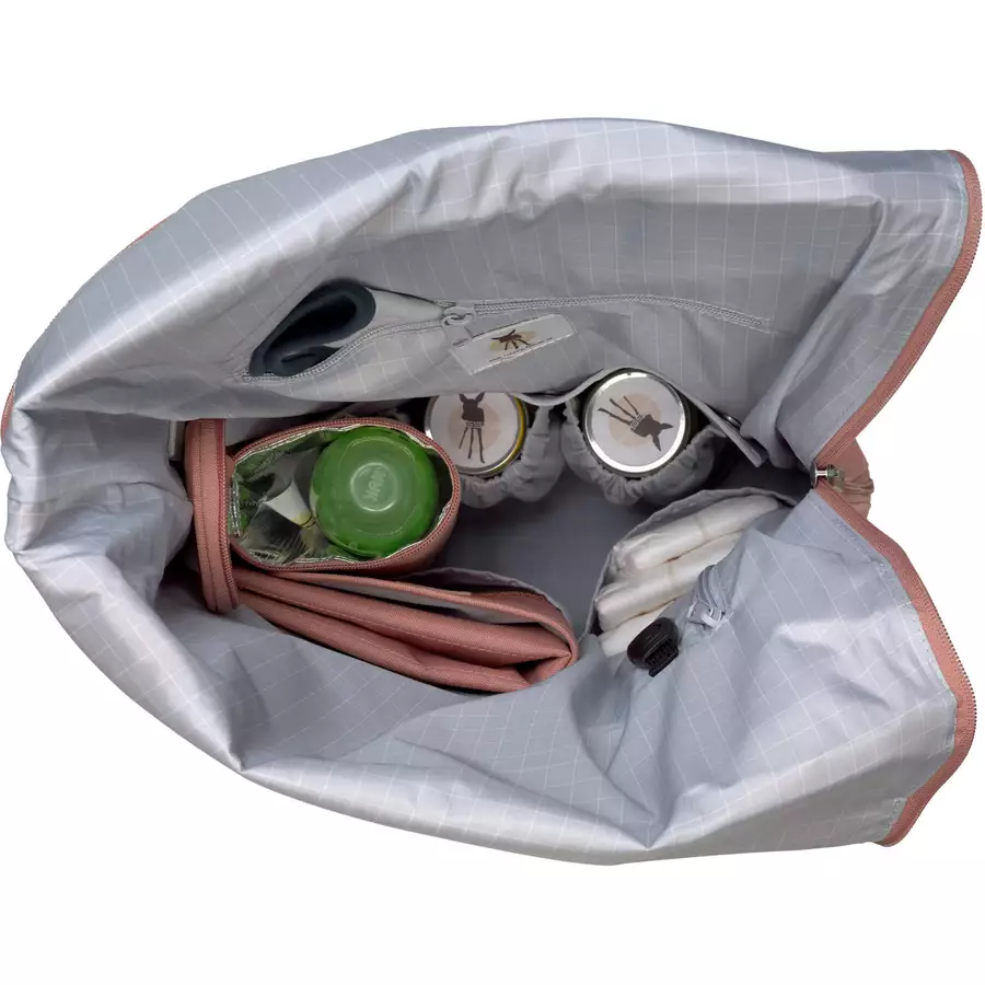 LÄSSIG Wickelrucksack Rolltop Backpack cinnamon