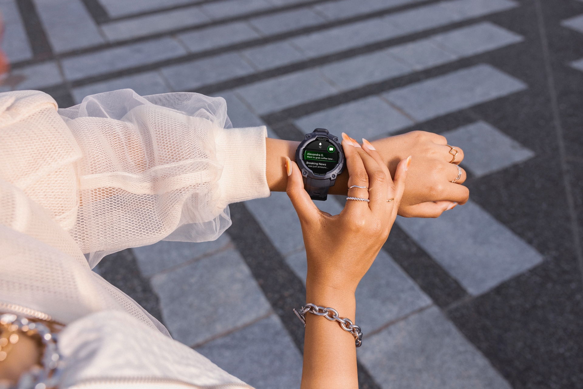 Garmin Smartwatch »Instinct 3 AMOLED 45mm« (3 cm / 1,2 ″)