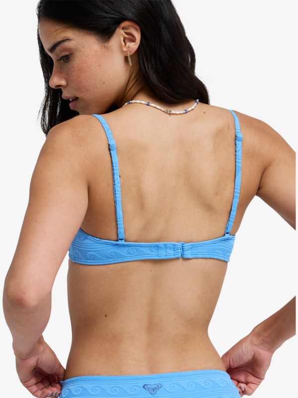 Paradise Wave Bralette Haut de bikini bralette Bleu Femme
