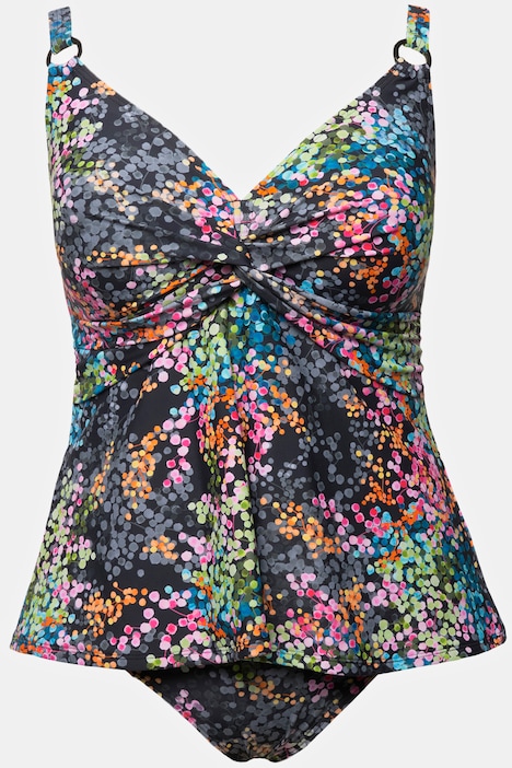 Tankini, Pünktchen, Softcups, Drapierung