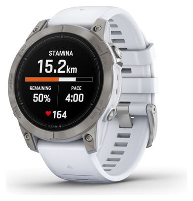 Montre de Sport Garmin Epix Pro Gen 2 Sapphire Titane 47mm Blanc Argent