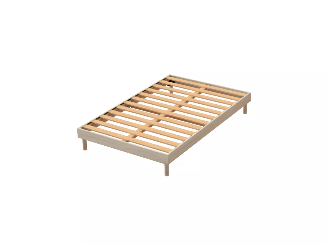 Sommier à lattes Easy Kit 140x190cm Chêne Clair