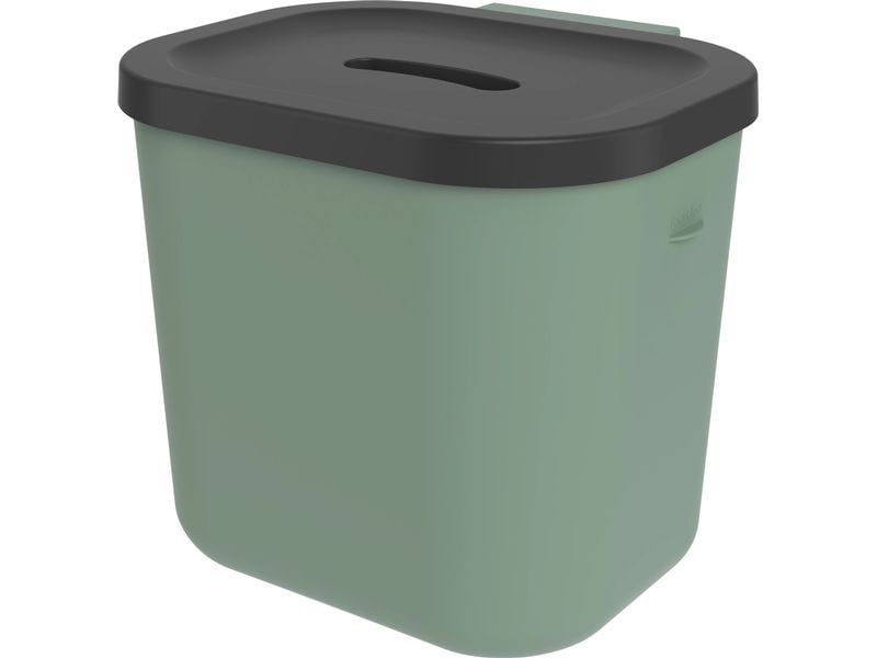 Rotho Recyclingbehälter Jive 99.2 l, Grün/Schwarz/Weiss 5-teiliges Recycling-Müllsystem