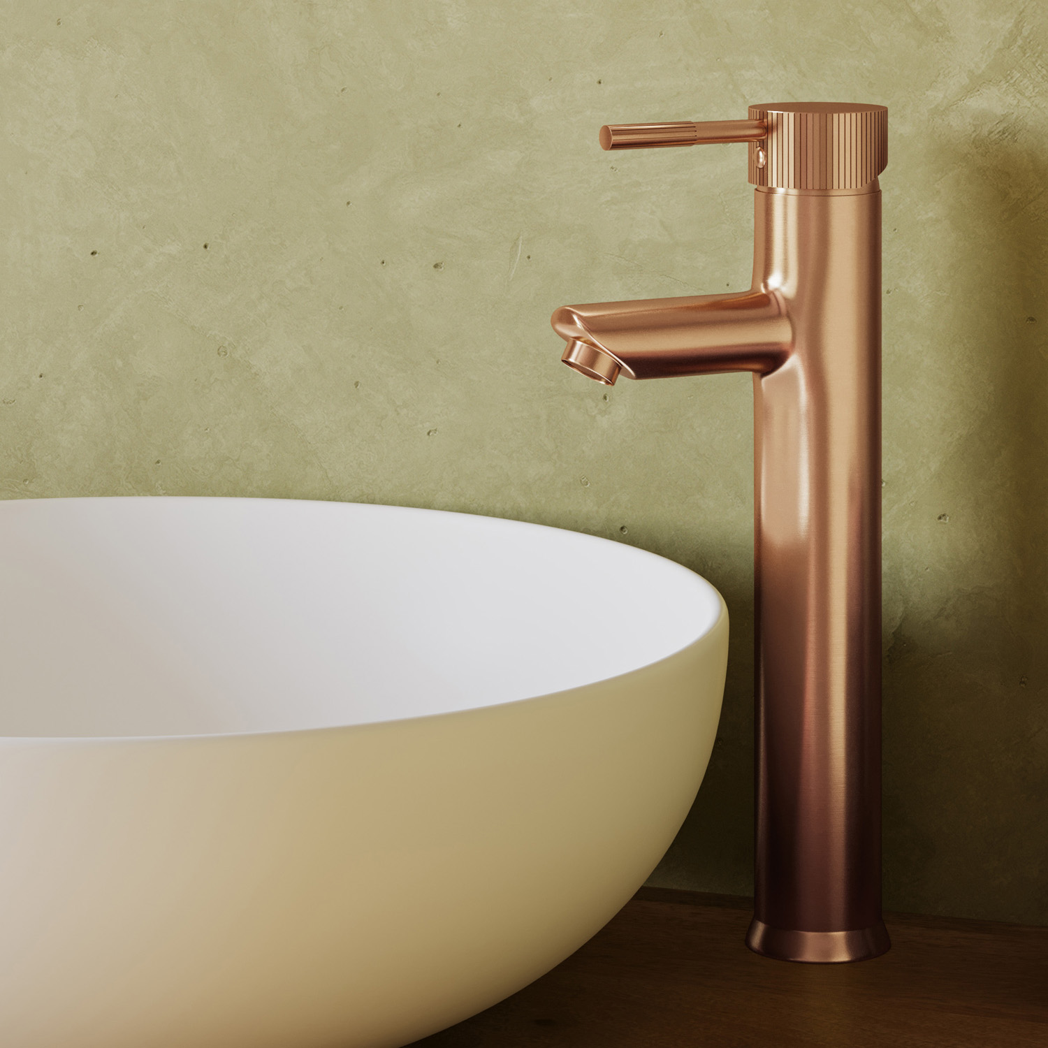 Saniclear Copper Stripes hendel voor wastafelkranen (SK21439 en SK21438)