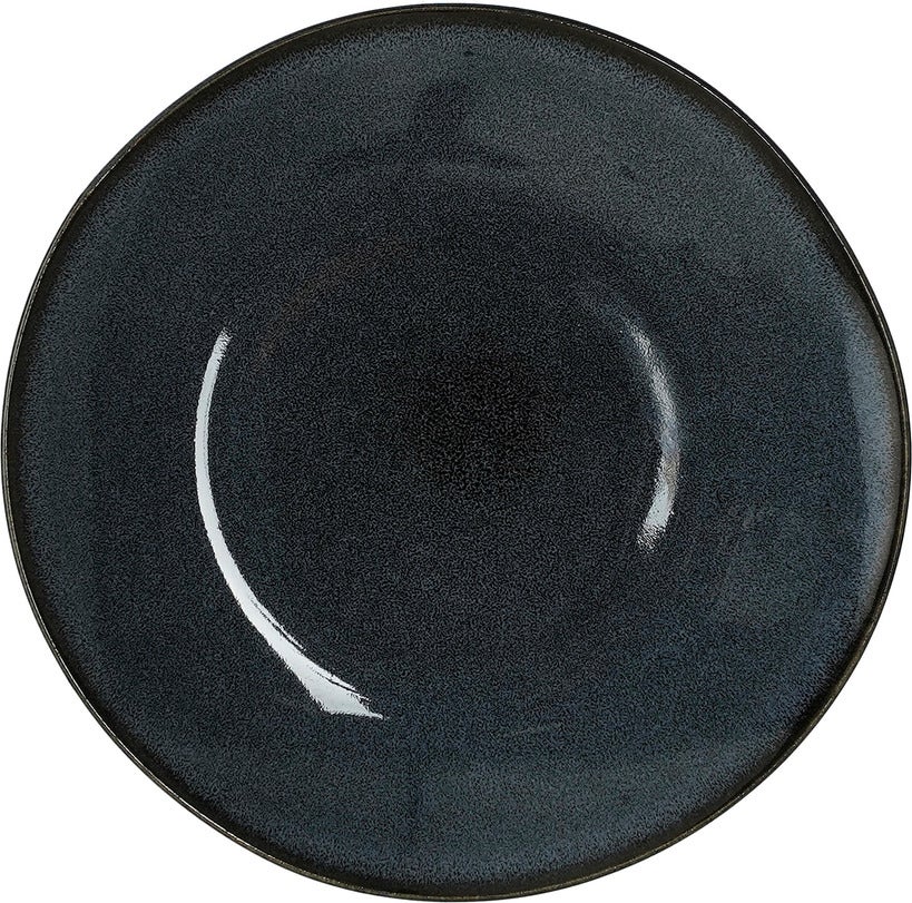Mica Decorations gebaksbord Racco antraciet D 18 H 2 cm