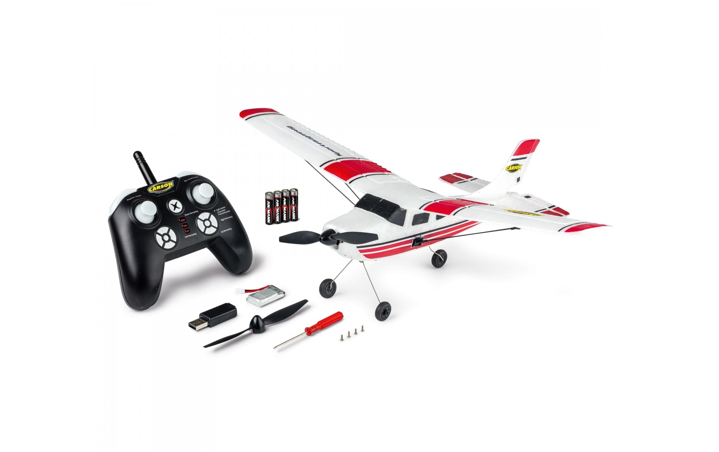 Sportflugzeug 440 mm 3-Kanal RTFKleines 3-Kanal RC Flugzeug für Einsteiger und Kinder ab 8 Jahren