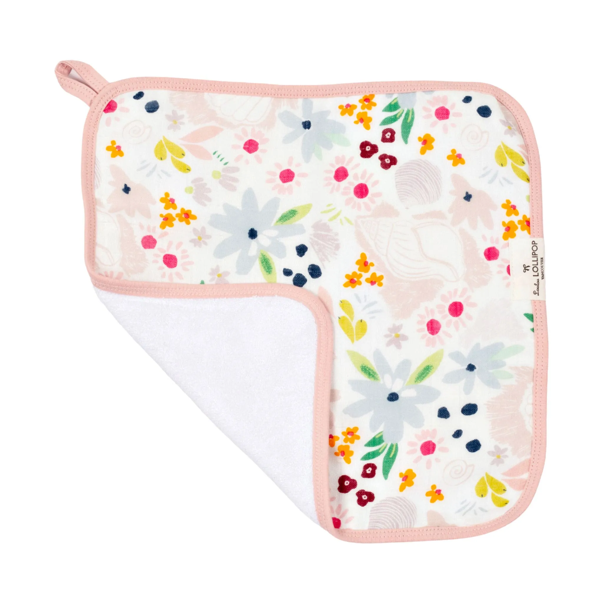 Loulou Lollipop Ensemble Serviette à Capuchon - Coquillage Floral