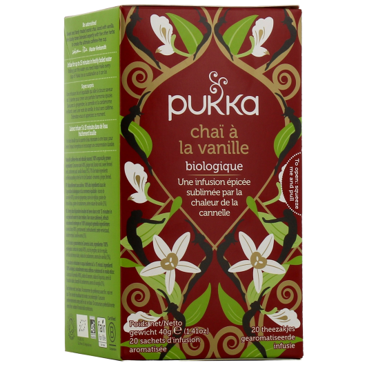 Pukka chaï à la vanille - Infusion ayurvédique sans caféine