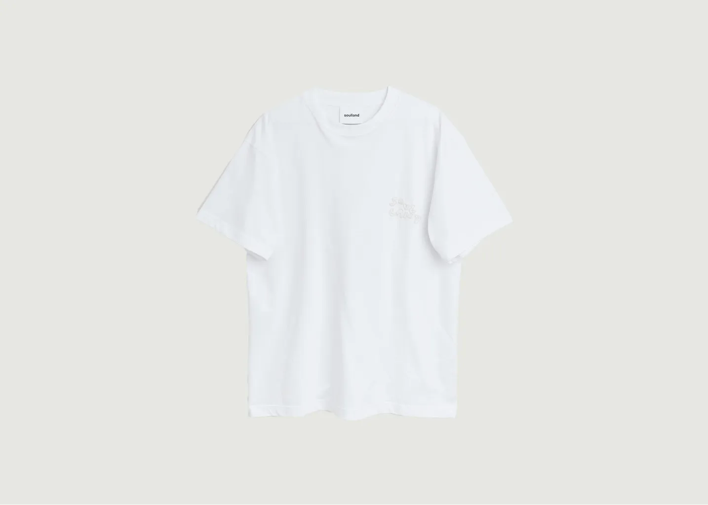 T-shirt Kai Beaded logo soulland