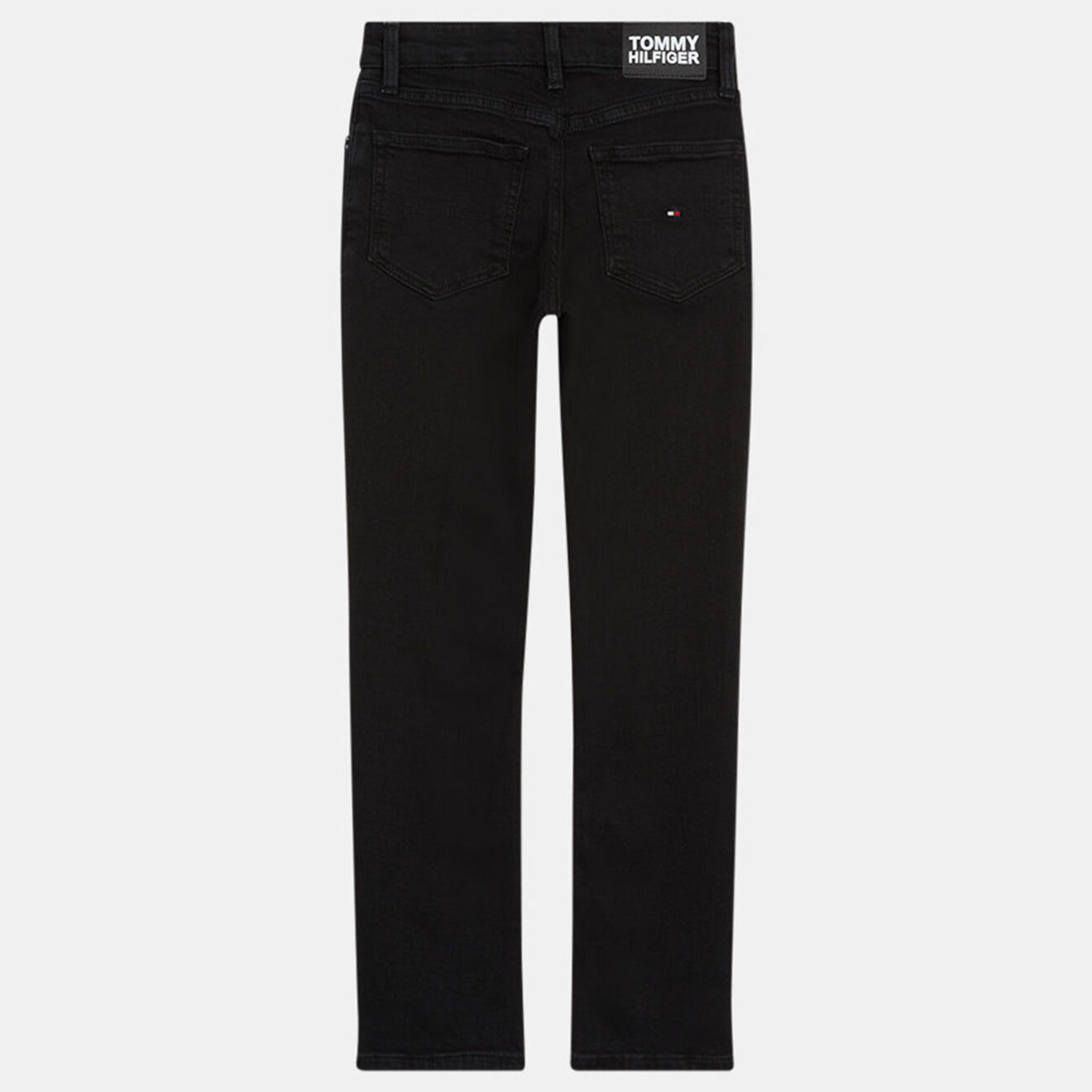 Tommy Hilfiger Jean en Coton stretch Scanton Used griffe brodée noir