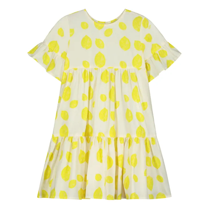 Holi & Love Robe Edna Citron Coton Bio | Jaune