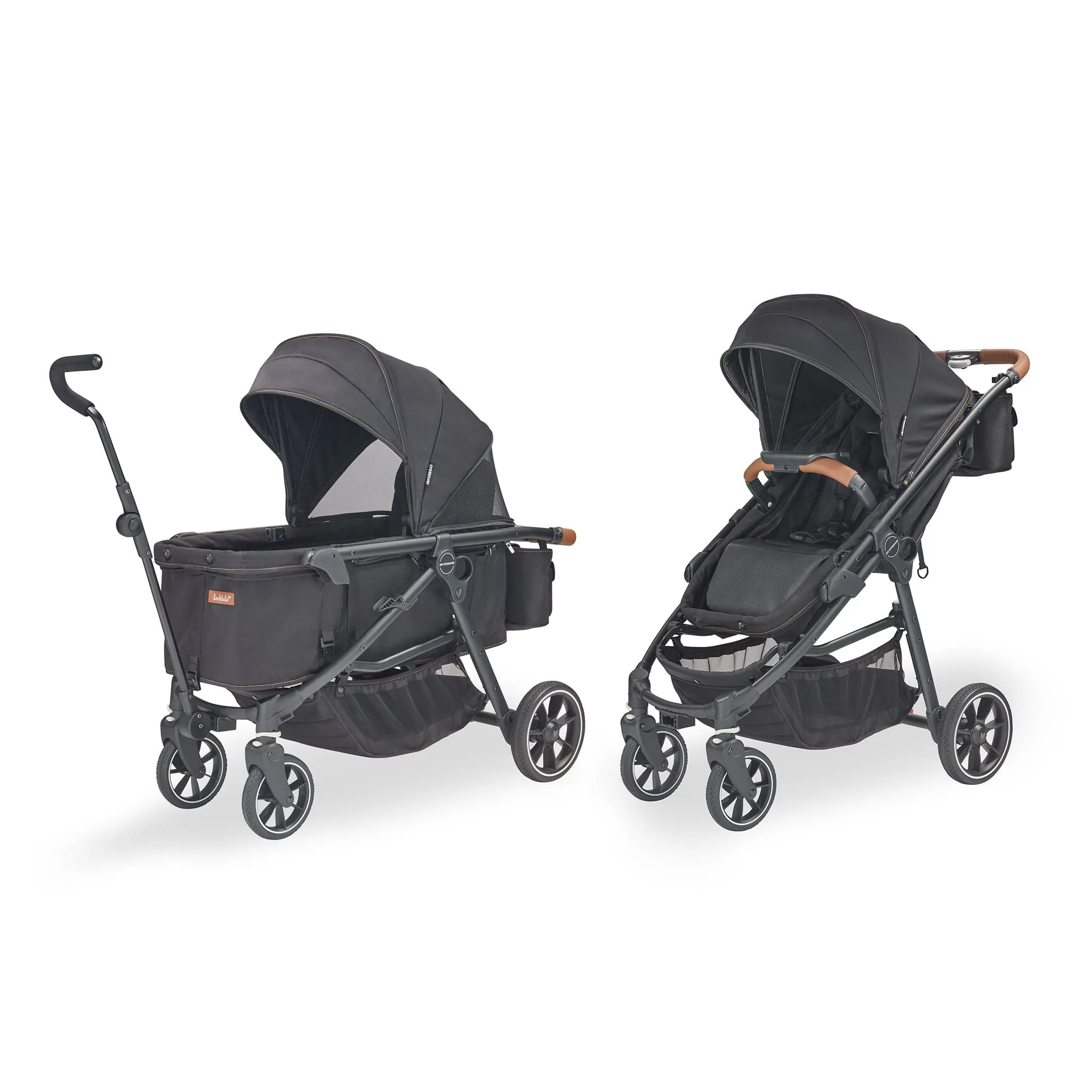 Larktale Poussette  Wagon Convertible Crossover™ - Noir