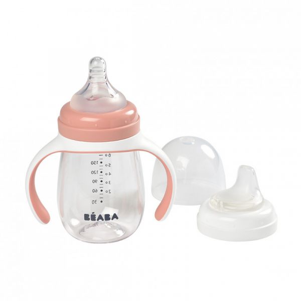 Beaba Evolutieve 2-in-1 Drinkfles 210 ml Windy Blue