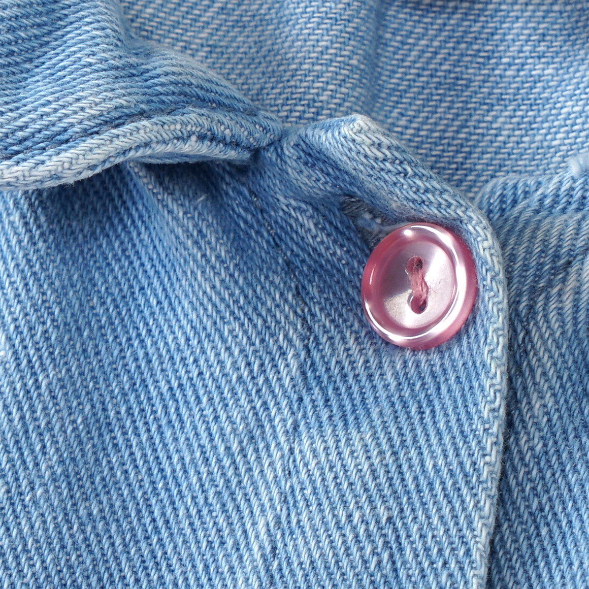 Topolino Mädchen Jeanskleid mit Stickereien hellblau