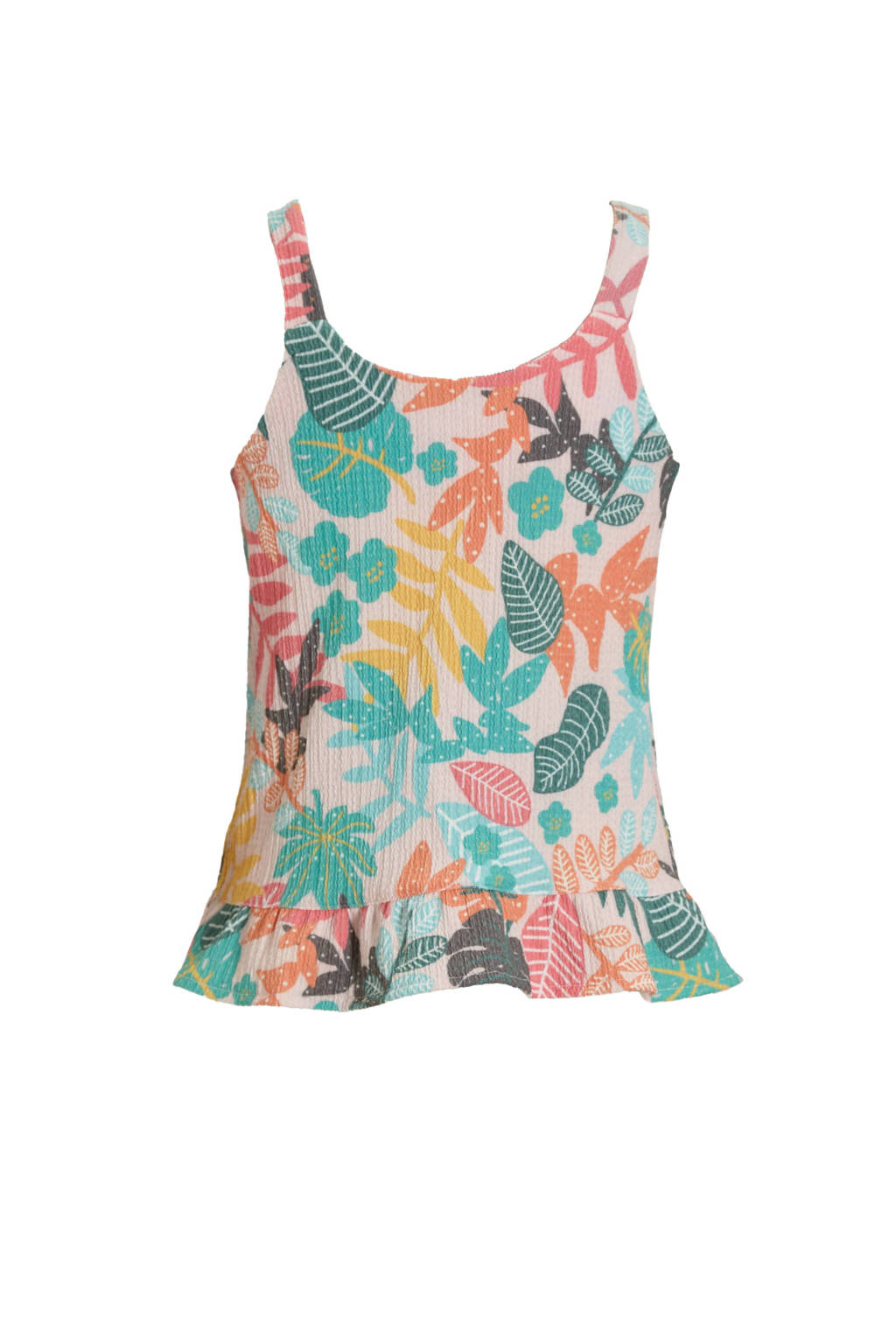 anytime crinkle top met all over print multi