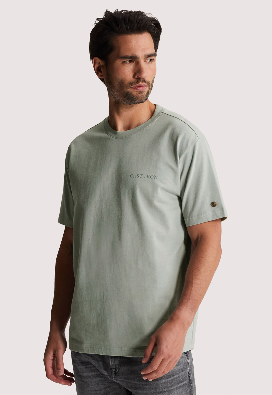 Cast Iron Off-placed Logo T-shirt