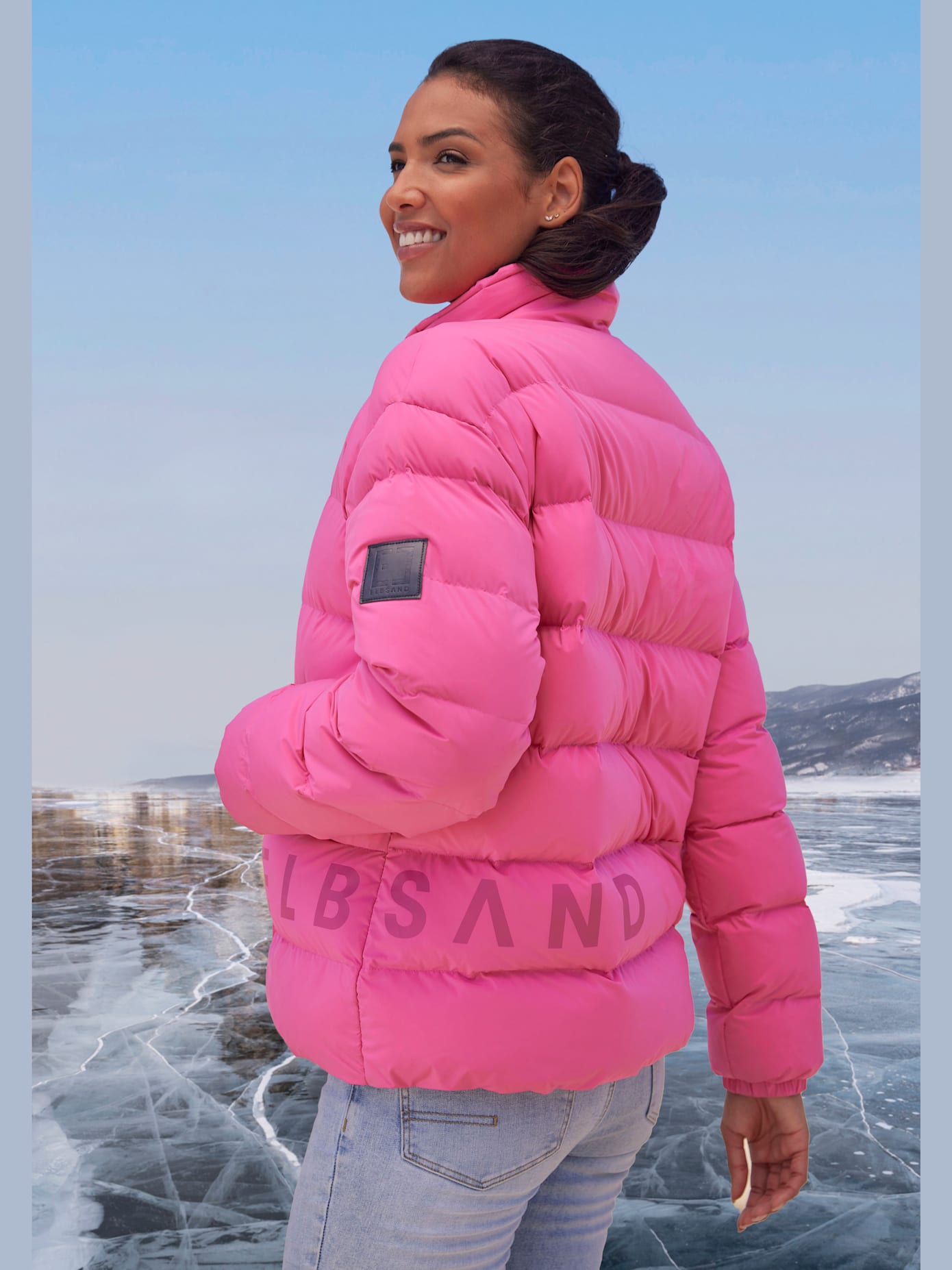 Doudoune veste matelassée doublée avec col réglable