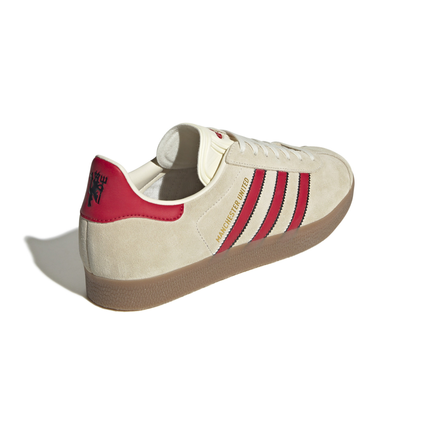 Adidas Gazelle Manchester United Terrace Icons Sneakers Beige Rood Zwart