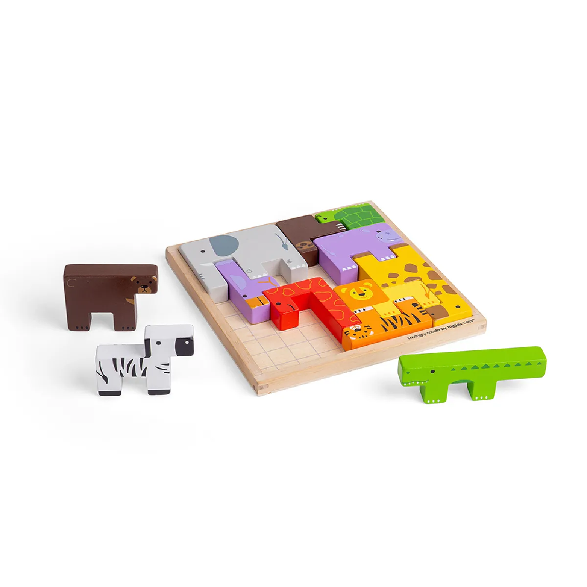 Bigjigs Toys Puzzle blocs animaux Bigjigs