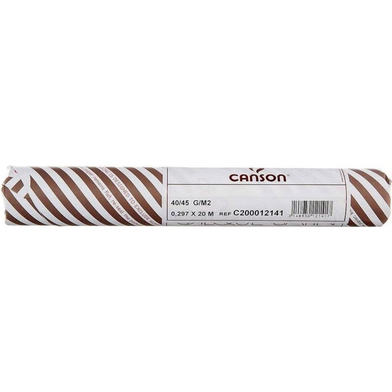 Calque satin Canson 12141 - 40/45 g - Rouleau de 0,297 x  20 m