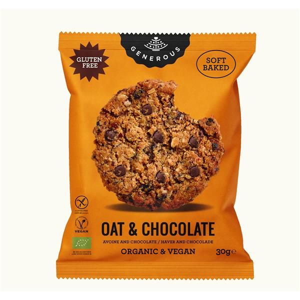 Bio Biscoito Aveia Chocolate Sem Glúten 30G