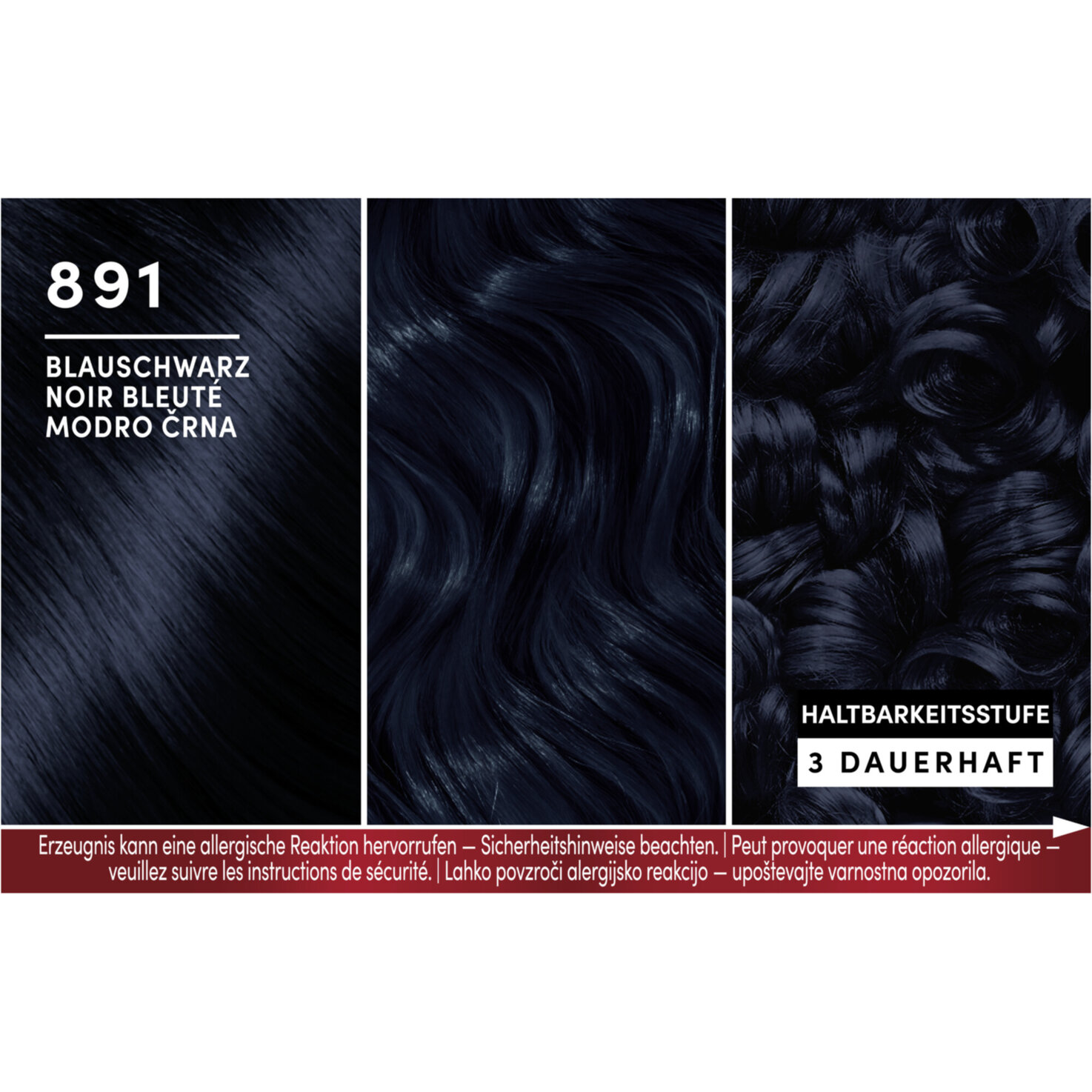 Schwarzkopf Brillance Intensiv-Color-Creme 891 Blauschwarz