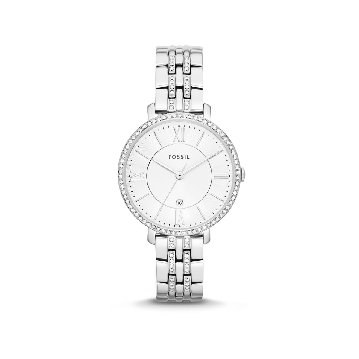 Montre Fossil femme acier cristaux