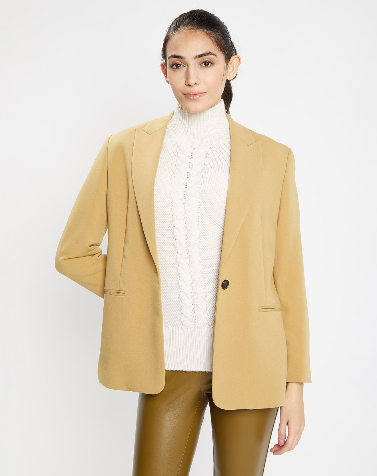 Galeries Lafayette Veste Paul kaki clair