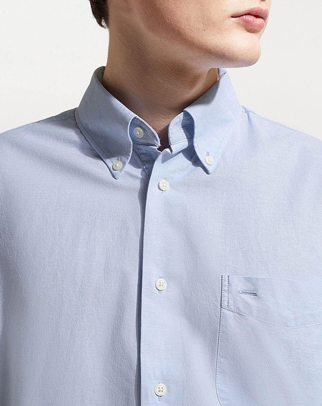 Tommy Hilfiger Chemise droite oxford Archive Solid bleu ciel