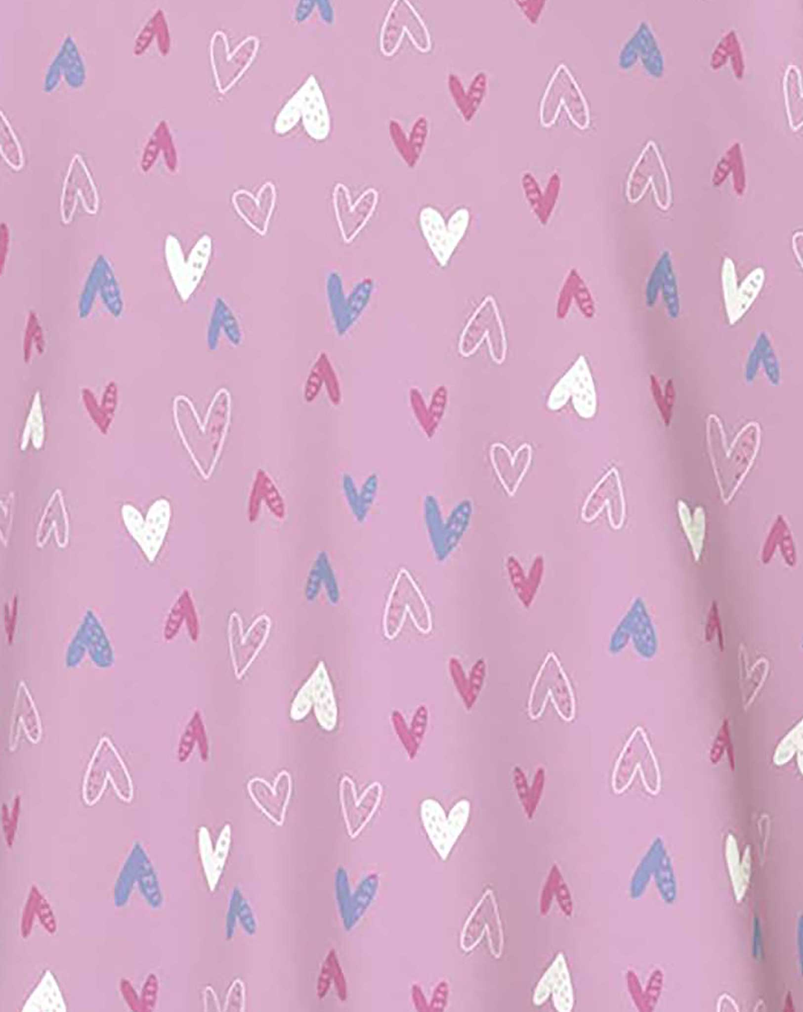 Schlafanzug NKFNIGHTSET PINK HEARTS kurz in pink lavender