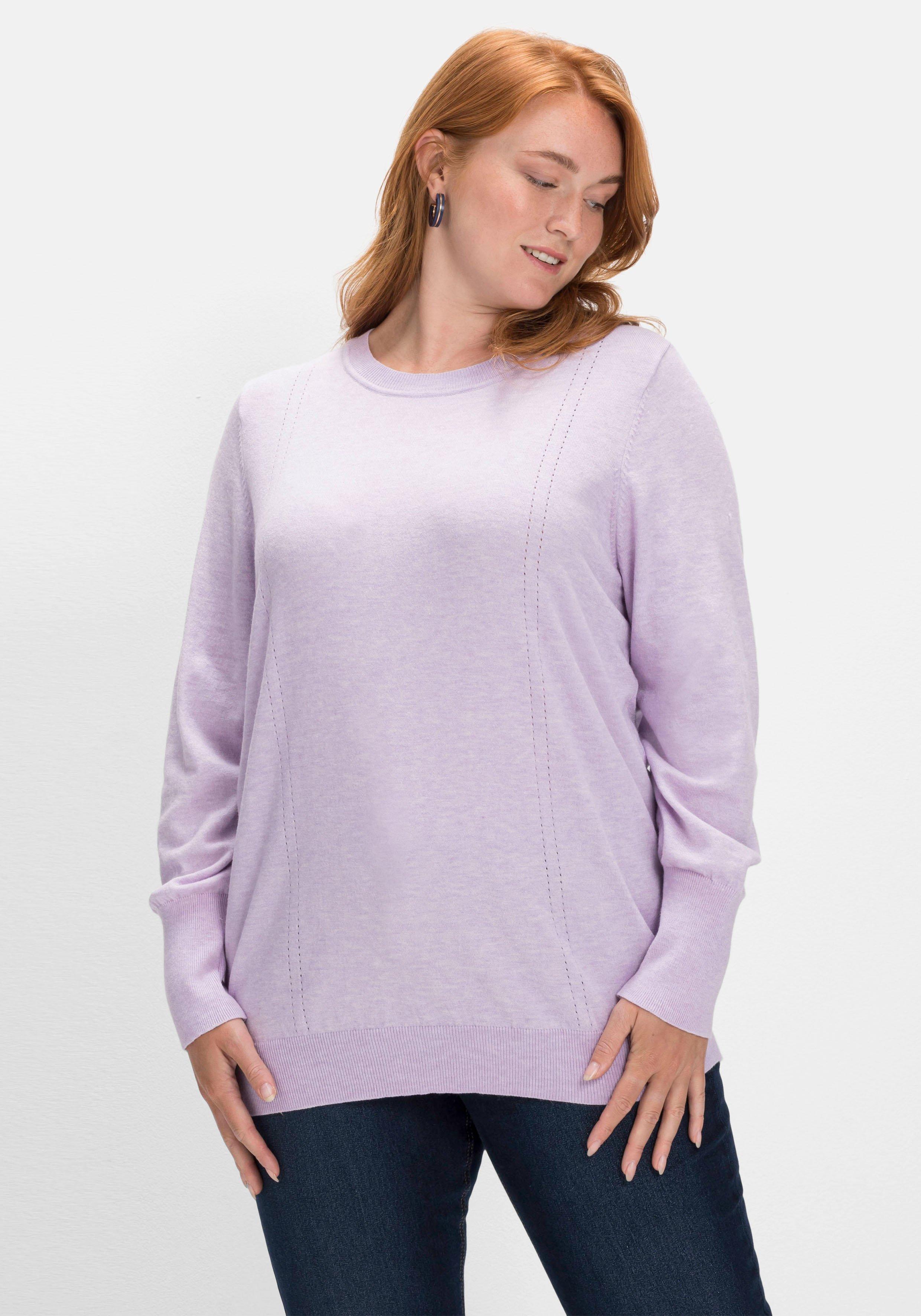 Pullover mit Ajourmusterdetails