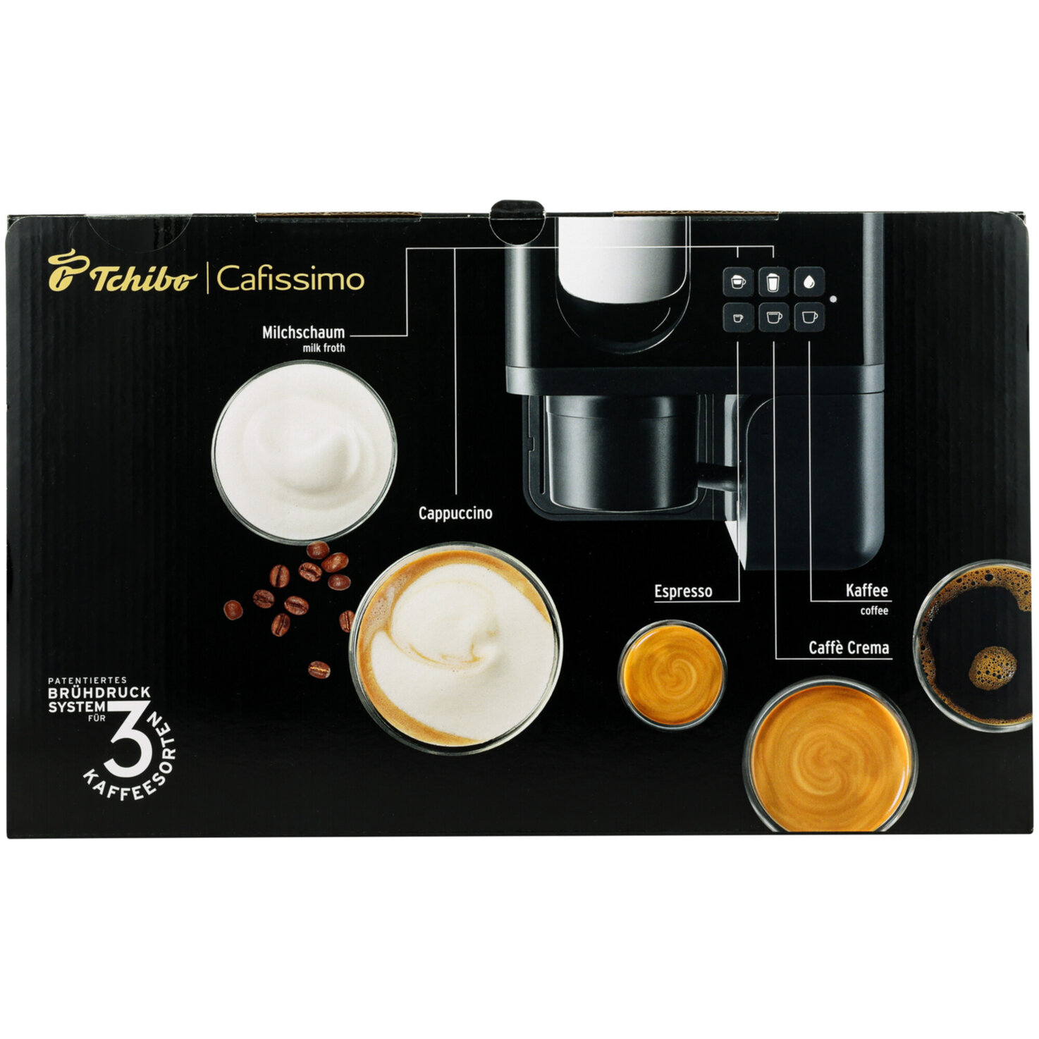 Tchibo Kaffeemaschine Cafissimo milk schwarz