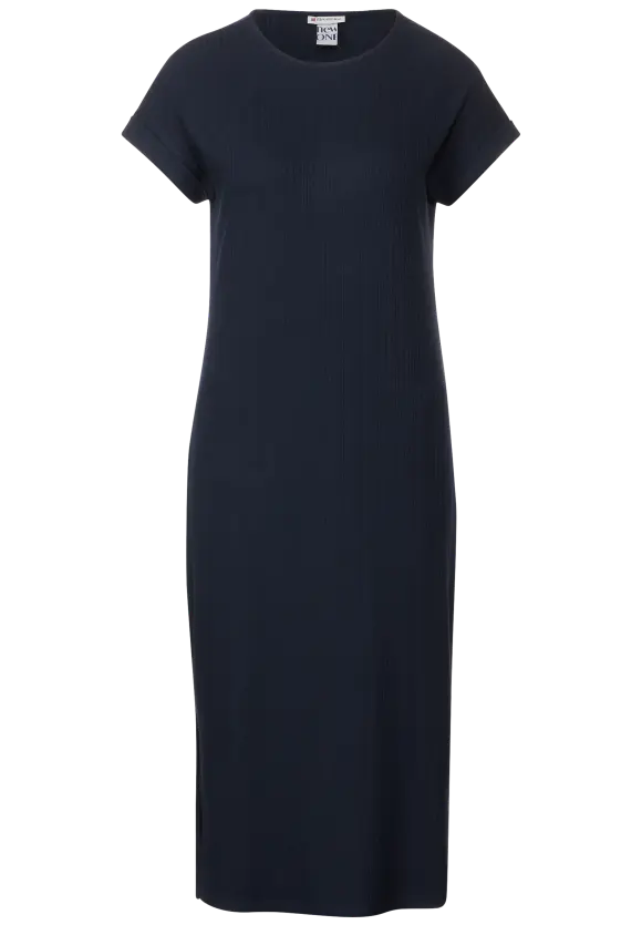 Easy Ripp Kleid - deep blue