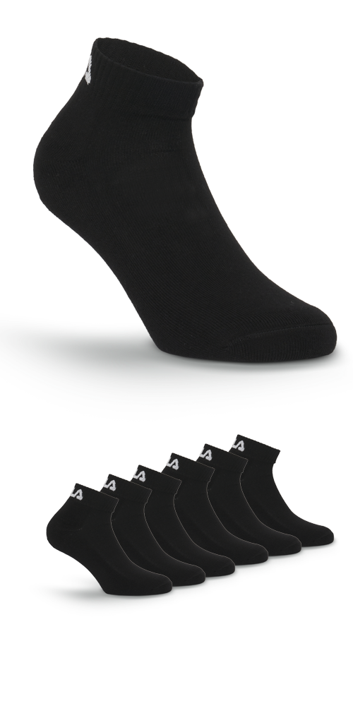 Fila Kurzsocken »UNISEX FITNESS QUARTER SOCKS HALF TERRY« 6 Paar tlg. mit verstärkter Ferse