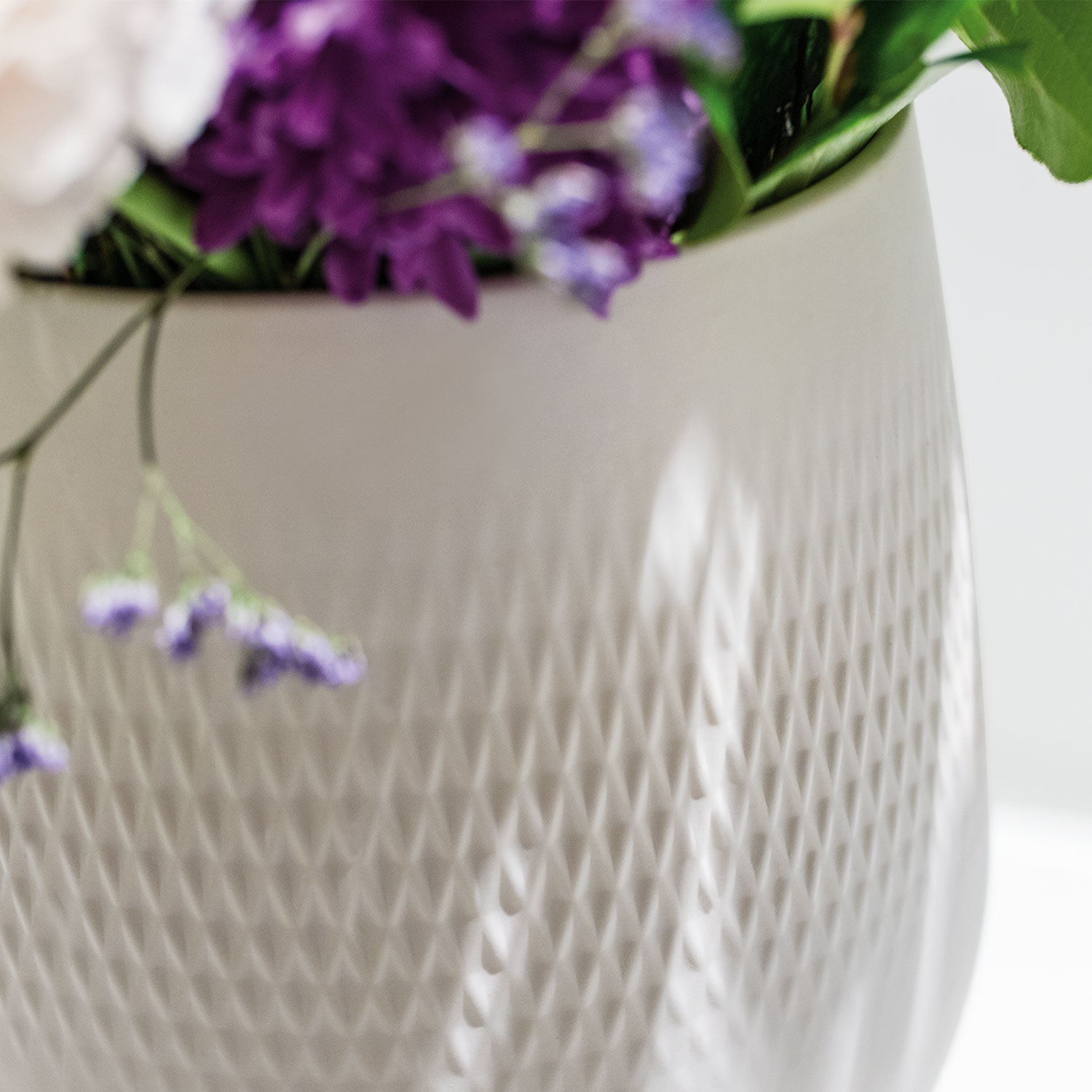 Manufacture Vase White, 4.9'' x 5.8'', Premium Porcelain