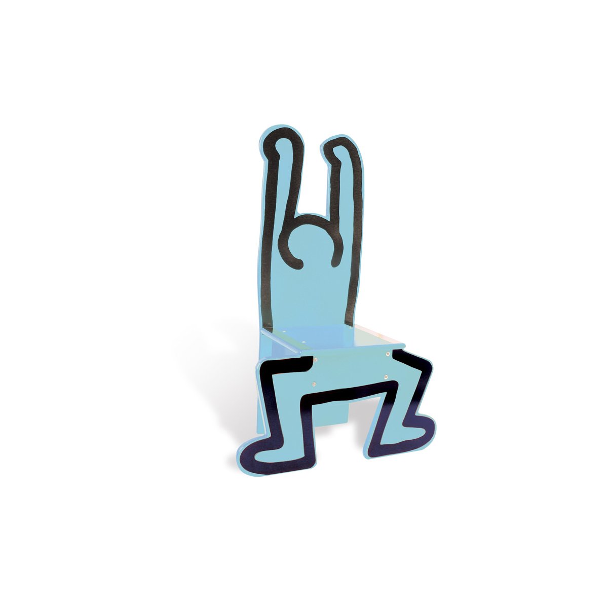Chaise keith haring bleue