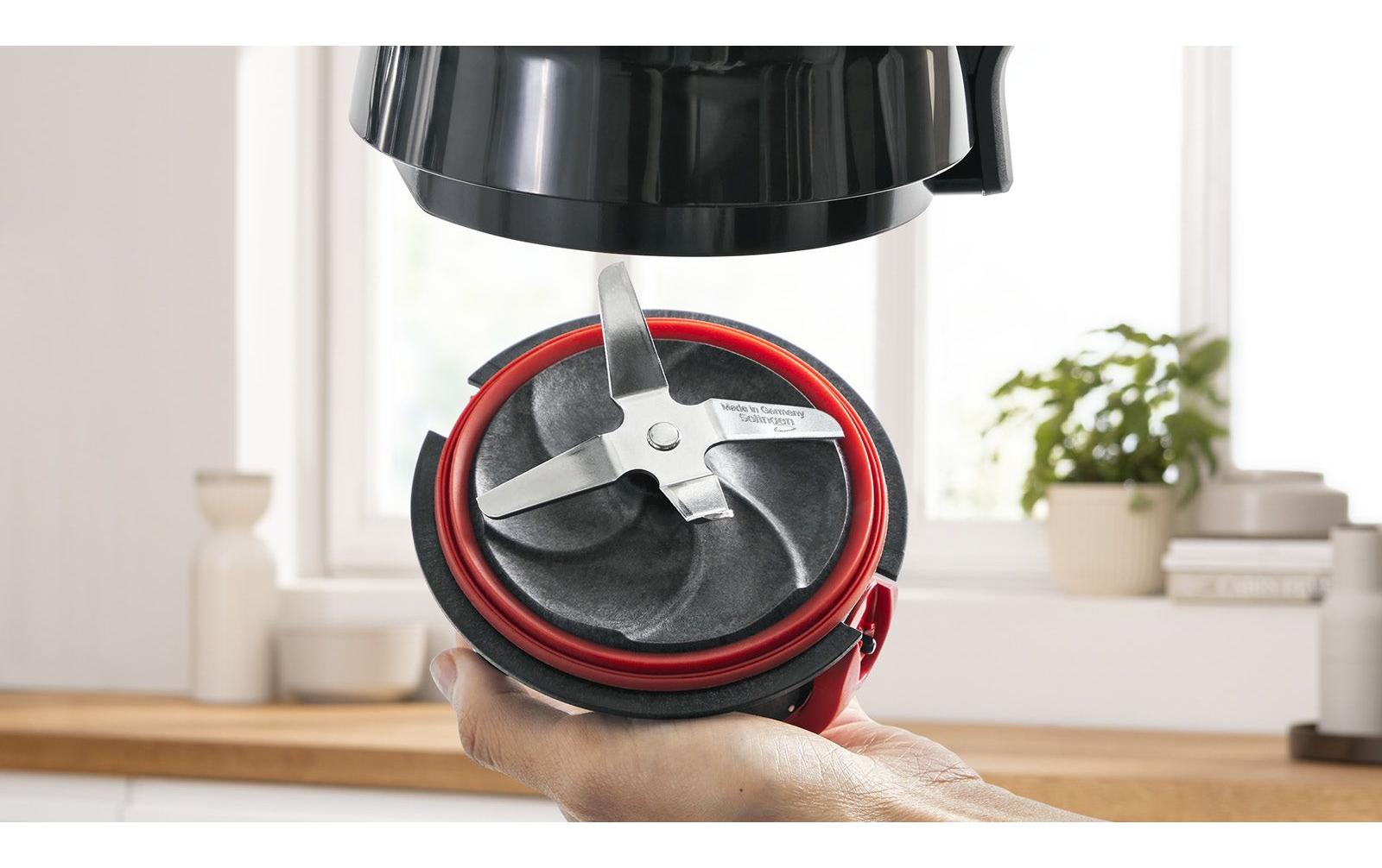 Standmixer MMB6382M Schwarz/Silber<br>Kraftvoller Mixer mit ThermoSafe Glasbehälter und Sicherheitsdeckel