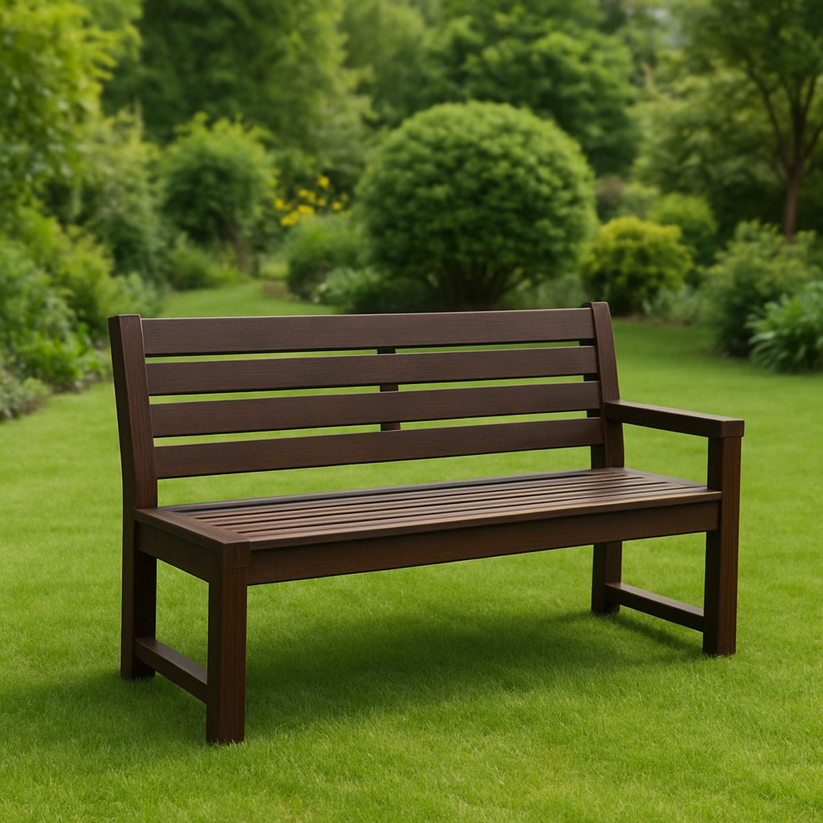 Gartenbank Holz Braun 120x60x85 cm