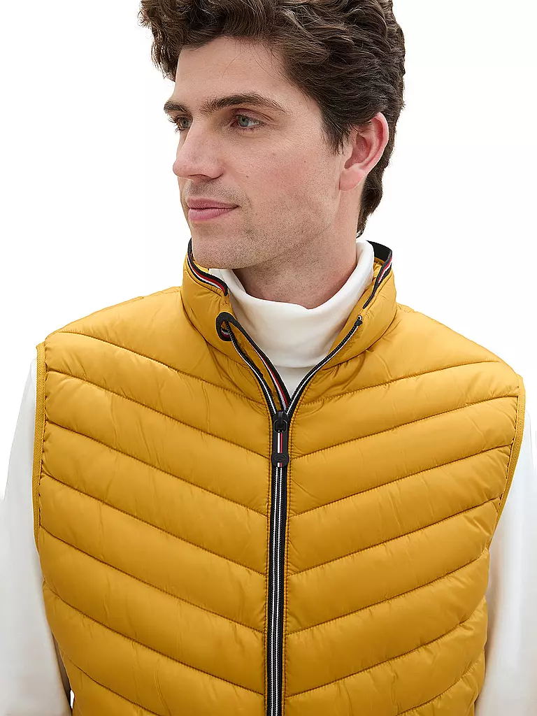 TOM TAILOR Steppgilet gelb