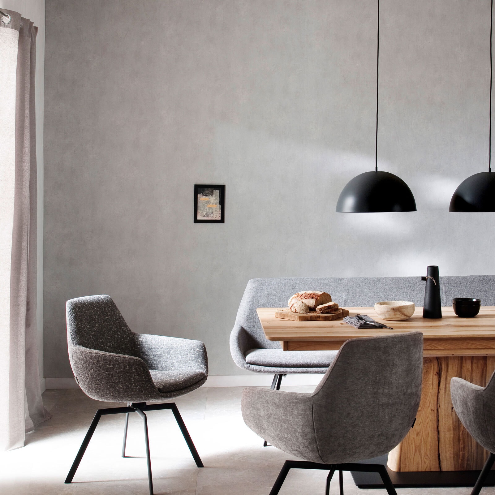 SCHÖNER WOHNEN-Kollektion Esszimmerstuhl COSY AL anthrazit