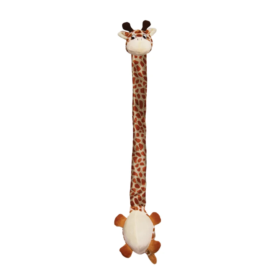 Brinquedo de pelúcia de girafa Kong Danglers para cães