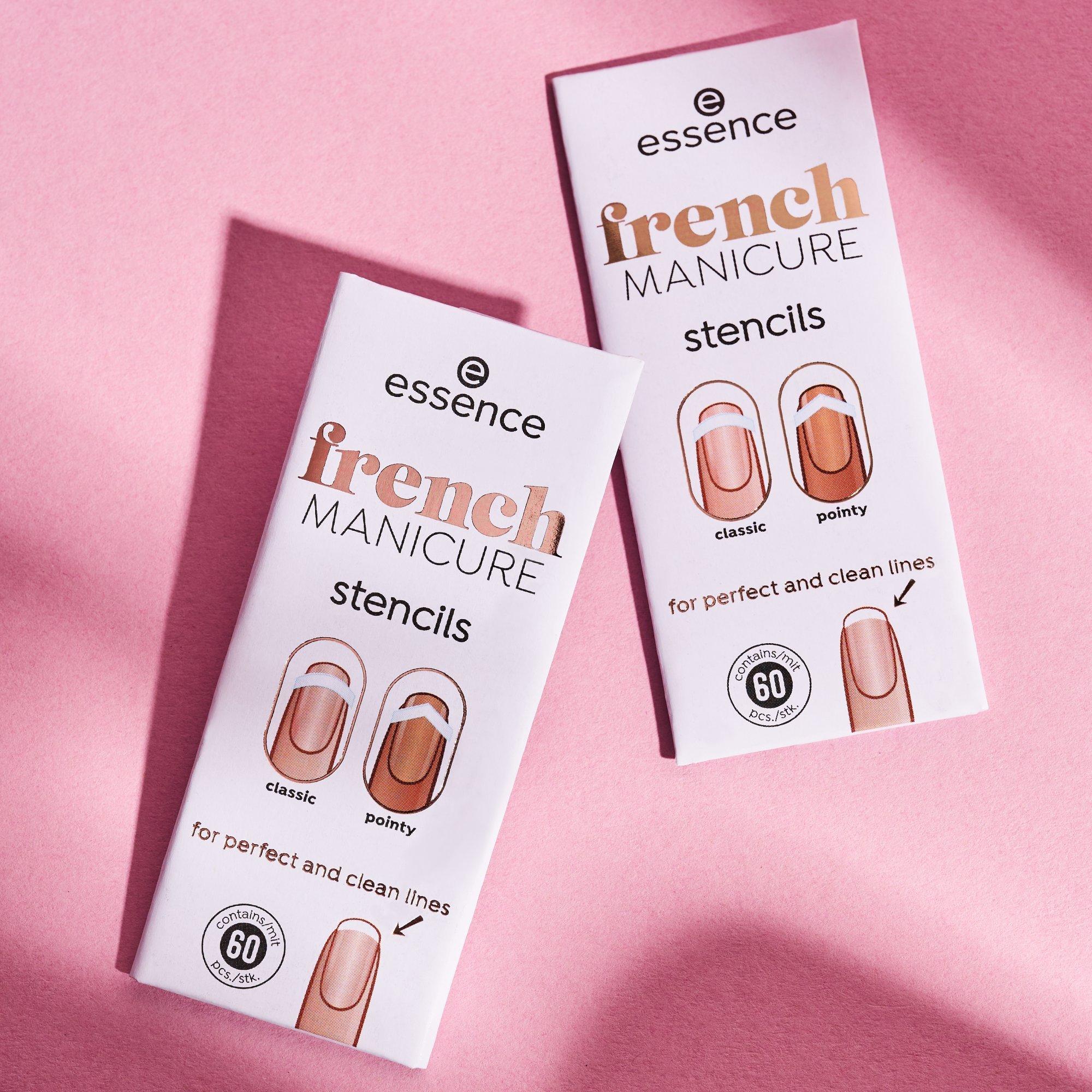 french MANICURE stencils pochoirs pour french manucure
