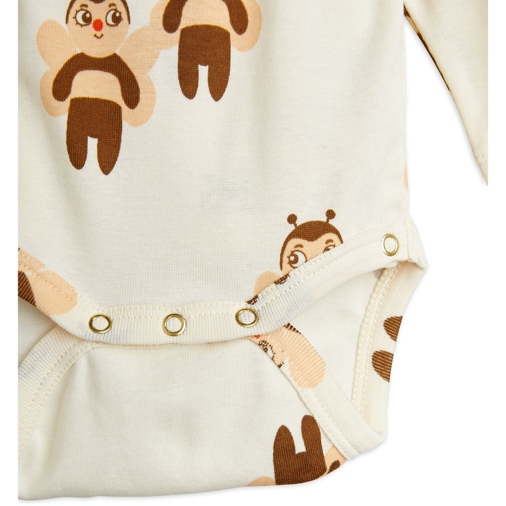 Køb Mini Rodini Offwhite Bees AOP Nb Baby Sæt