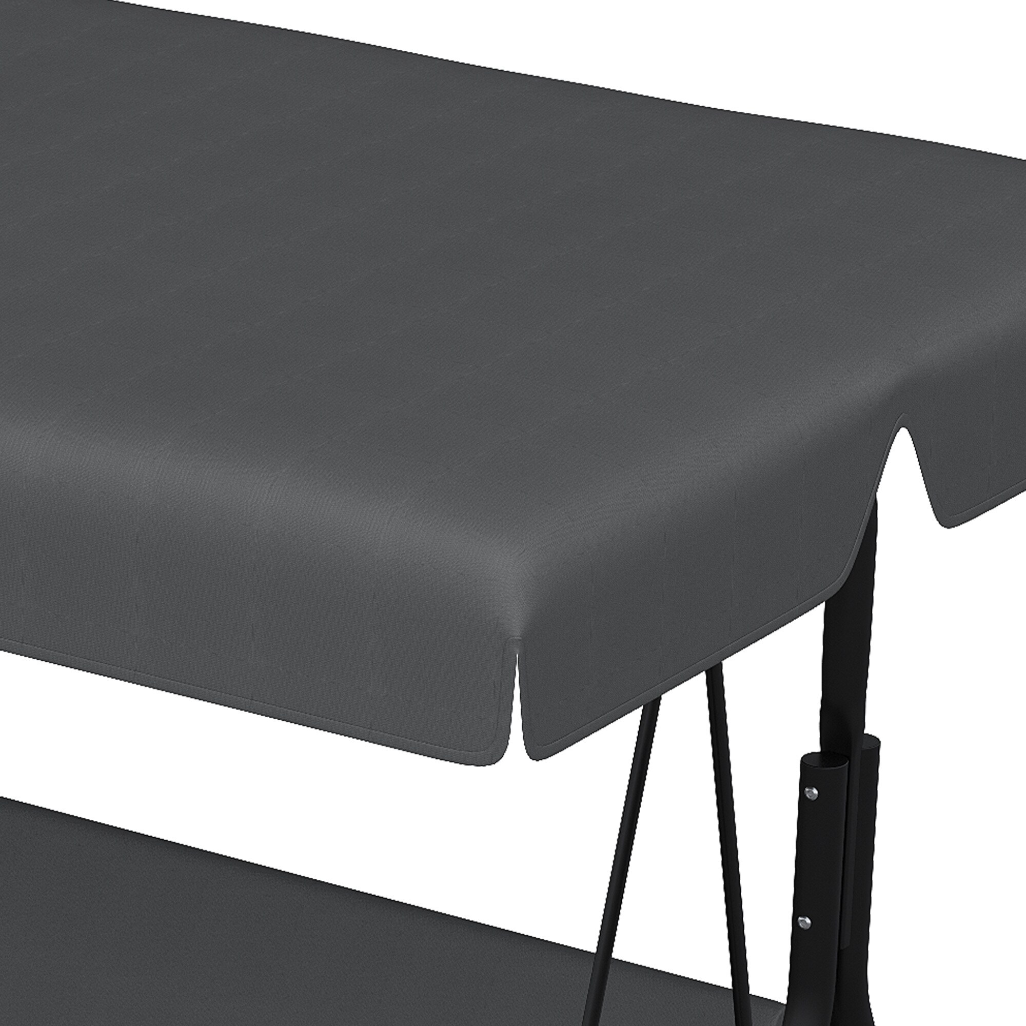Outsunny Ersatzdach für 3-Sitzer Hollywoodschaukel grau 156L x 117B x 15H cm