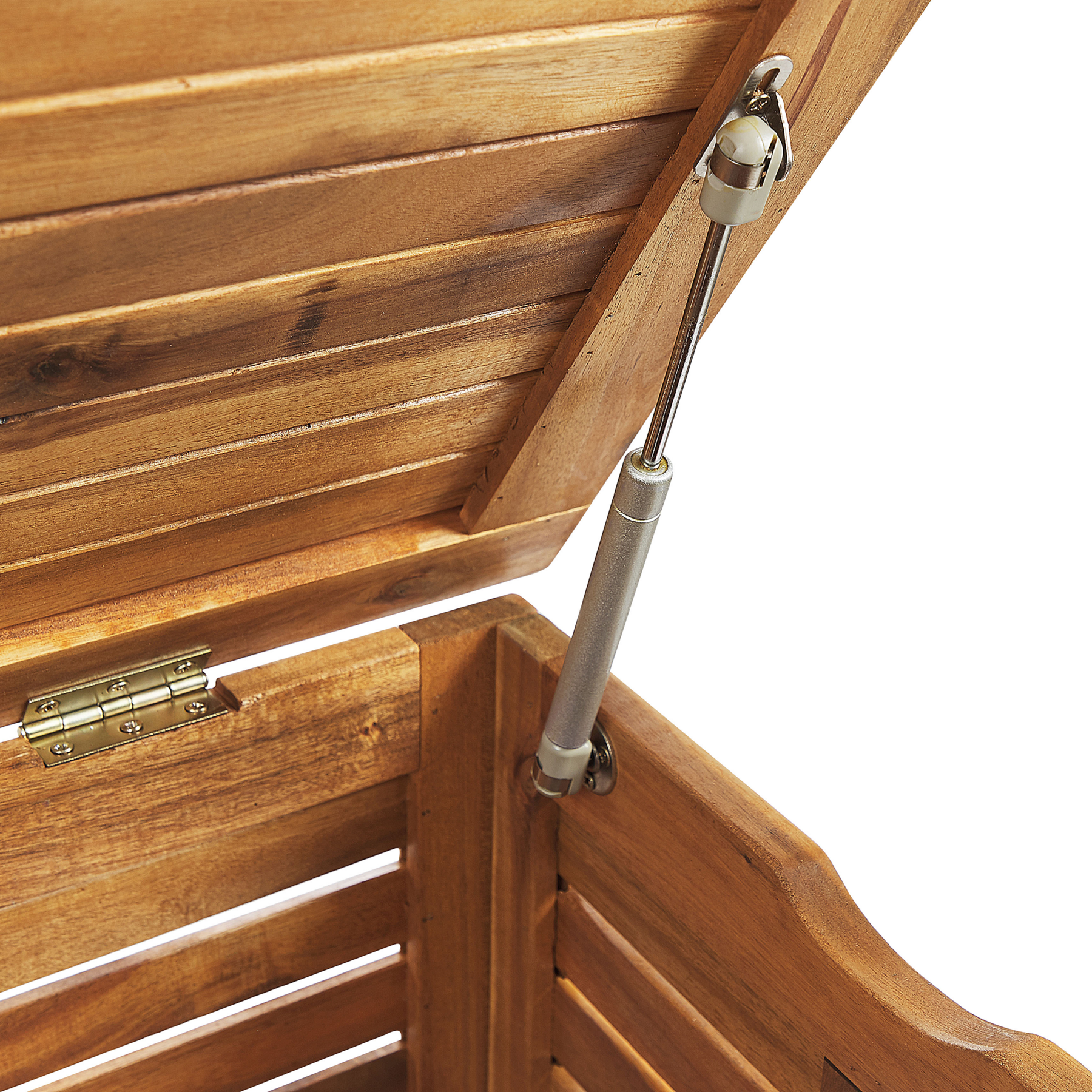 Beliani - RIVIERA - Kussenbox - Lichtbruin - 130 cm - Acaciahout
