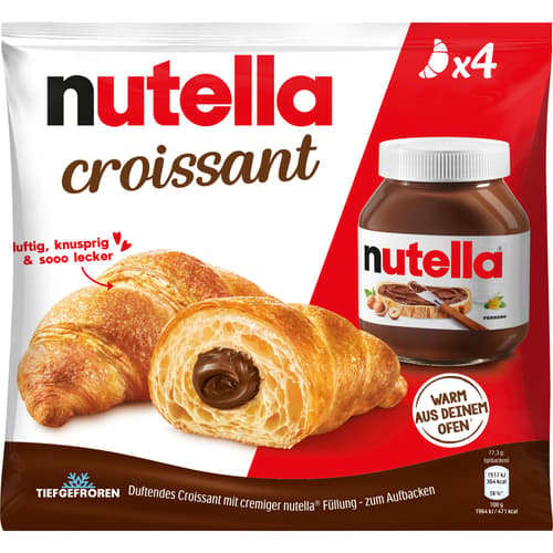 nutella Croissant 4 Stück