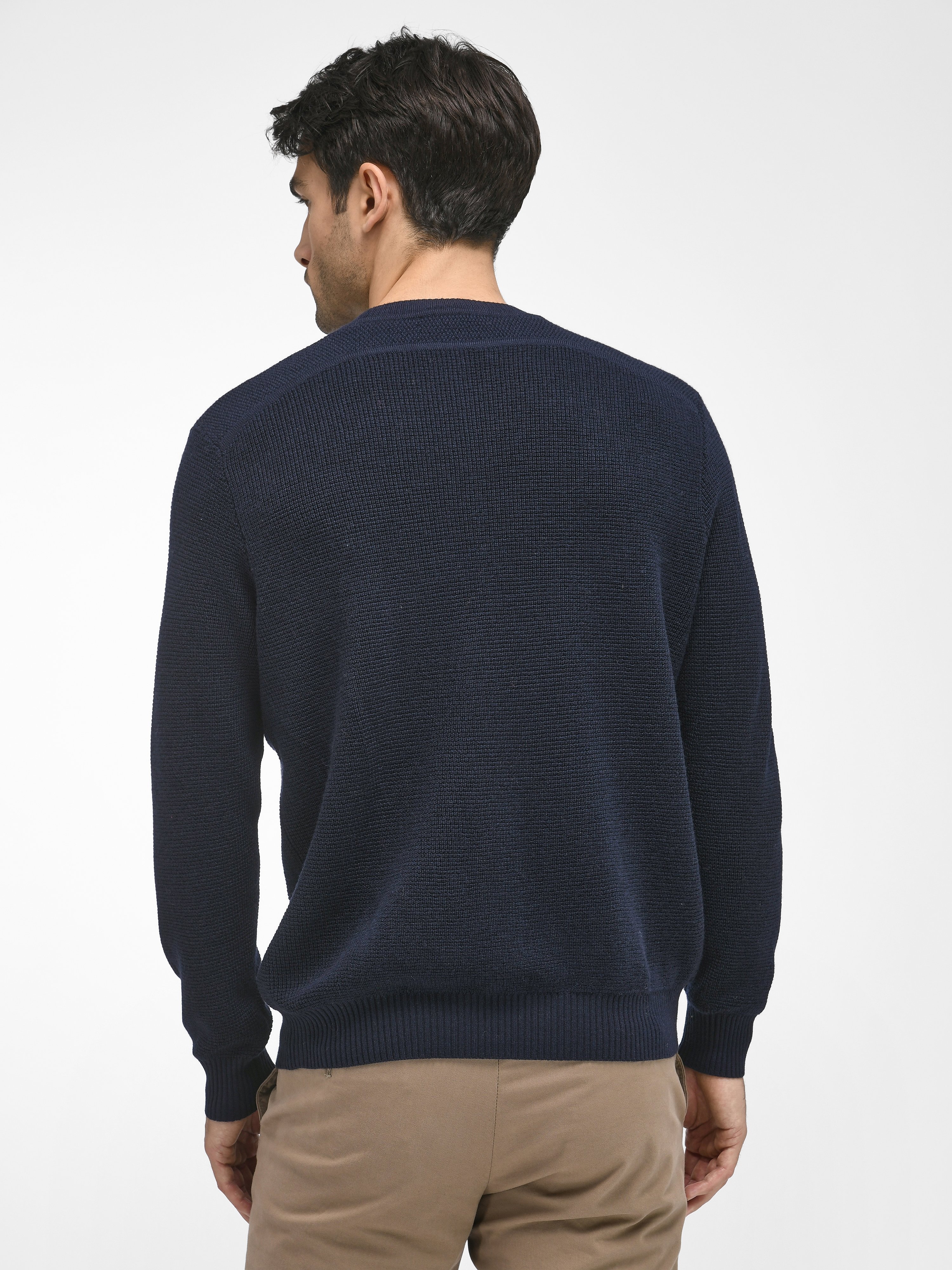 Rundhals-Pullover aus 100% Schurwolle Biella Yarn