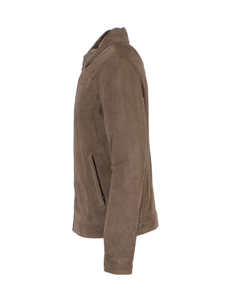 OAKWOOD BLOUSON HOMME SUÈDE THINSULATE BARTHELEMY MARRON CLAIR